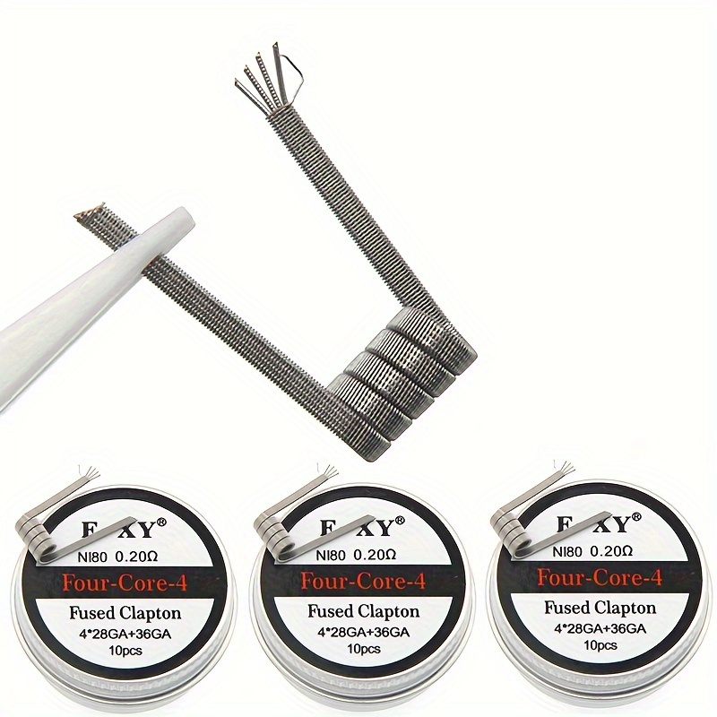 10 unids/caja, bobinas Clapton - Coil Building Kit reseña y precio